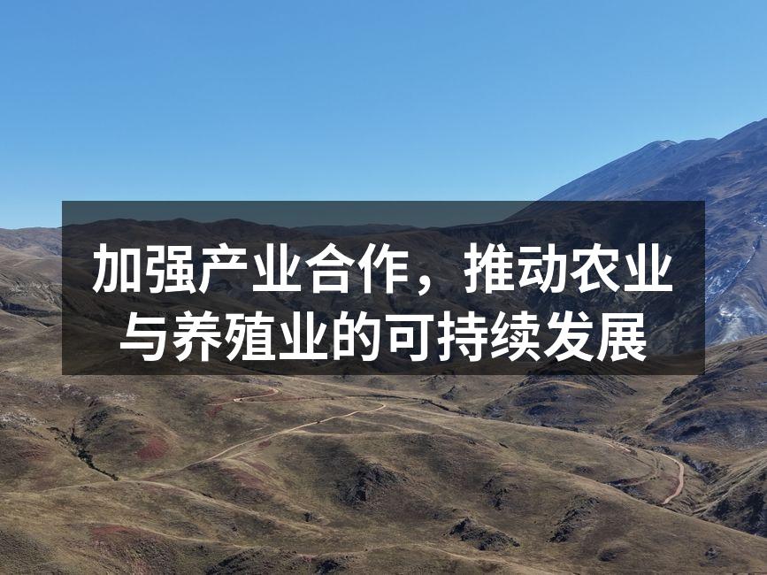 加强产业合作，推动农业与养殖业的可持续发展